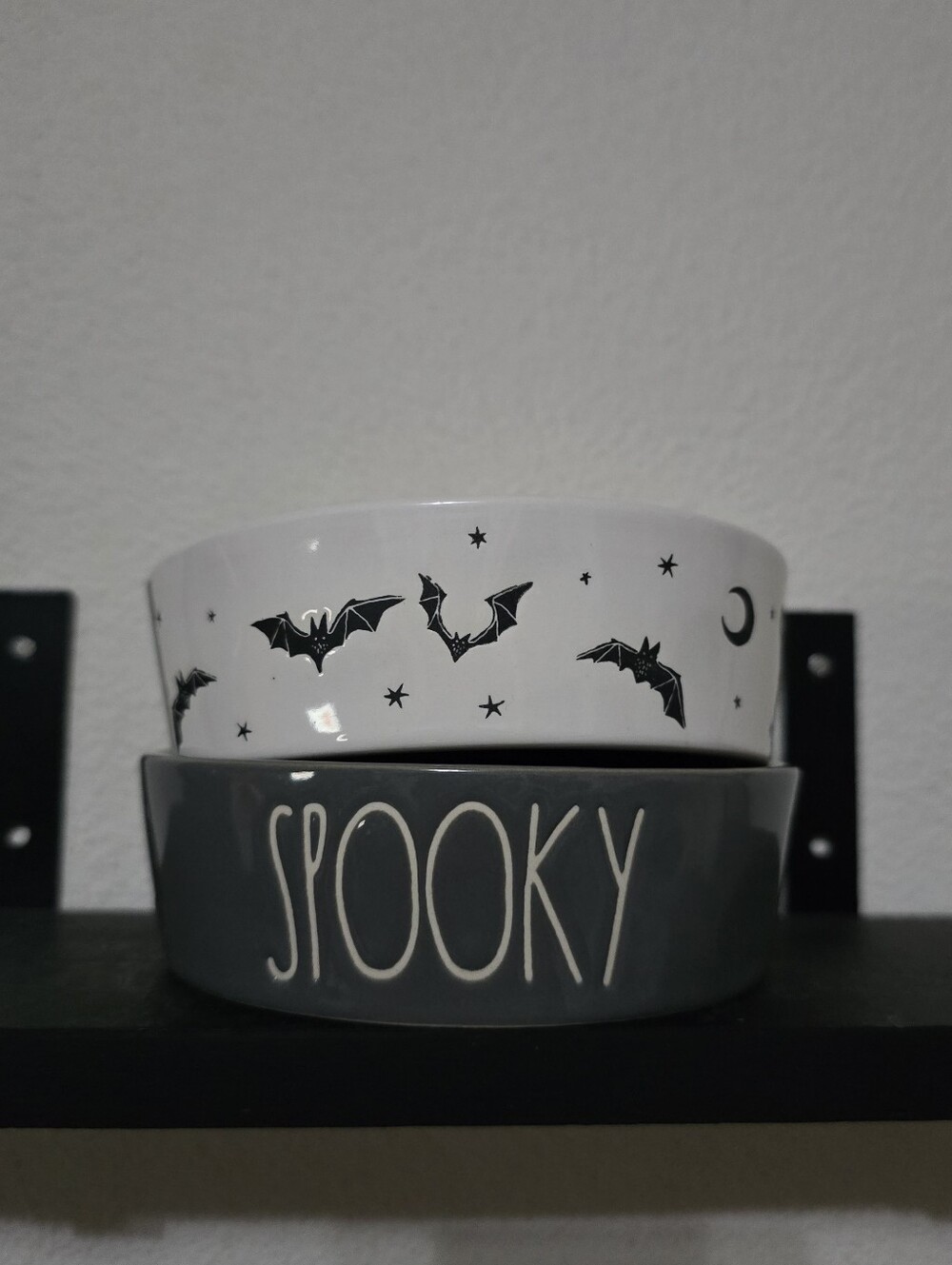 Rae Dunn Pet Bowls Rae Dunn Halloween Pet Cat Dog Bowl Spooky Trick Or Treat